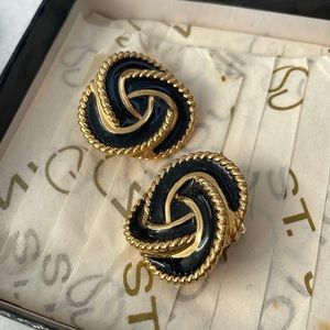 St. John Clip On Earrings